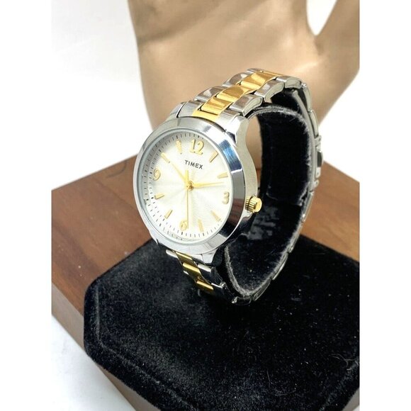 Timex Women's Watch TW2V35900 Quartz Silver Dial Two Tone Stainless Stee… - Picture 13 of 13